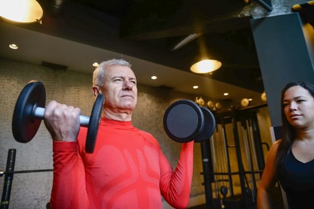 Weight training is essential geriatric physical therapy.